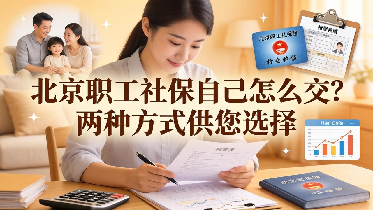 北京职工社保自己怎么交?两种方式供您选择