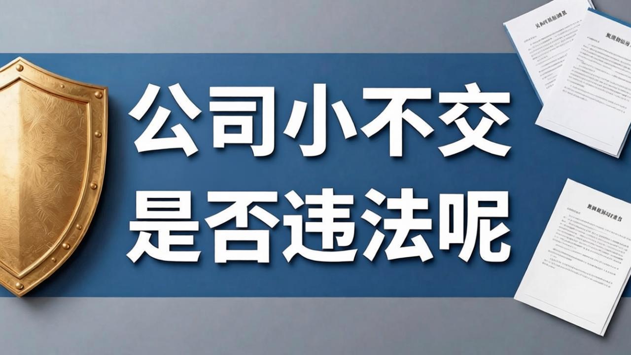 小公司就三五个人,不交社保到底算不算违法?