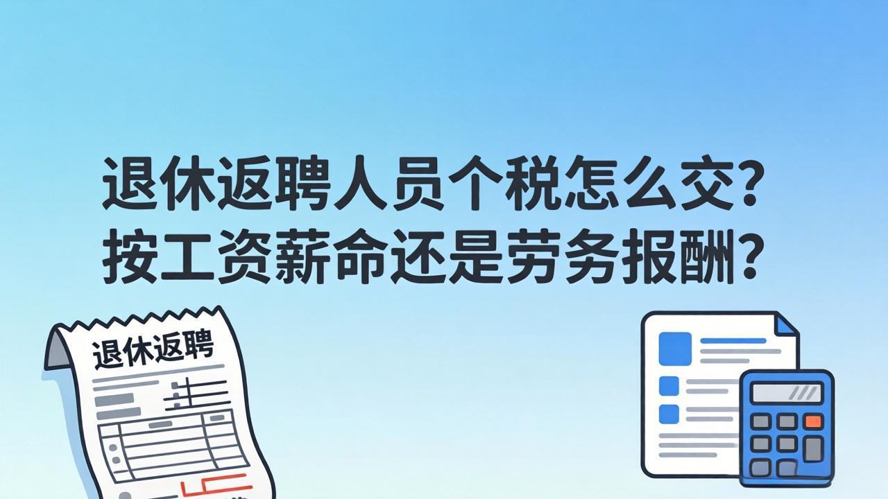 退休返聘人员个税怎么交？按工资薪金还是劳务报酬？