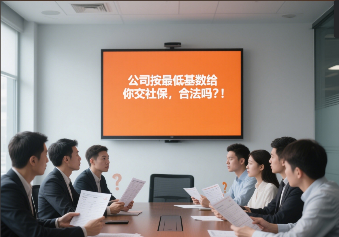 公司按最低基数给你交社保,合法吗?