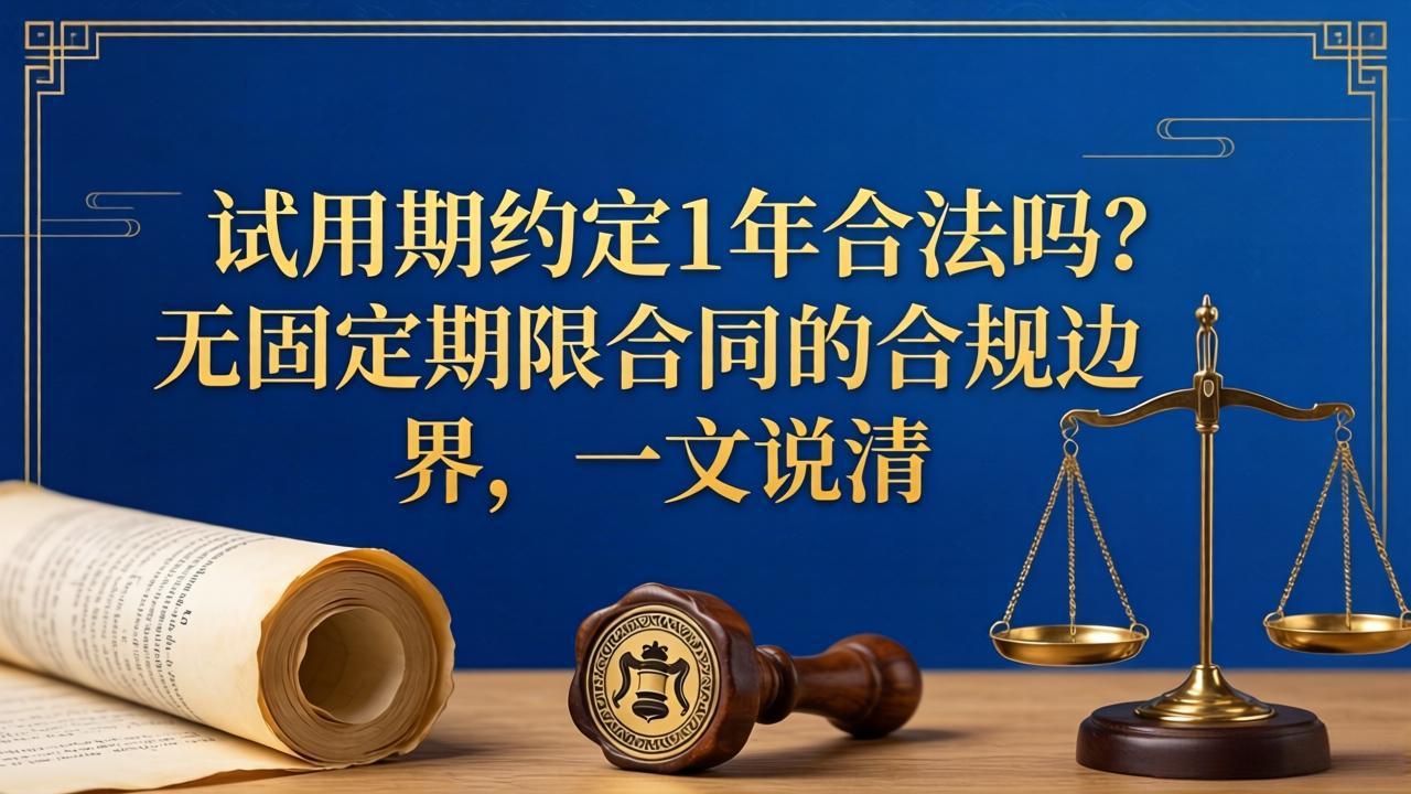 试用期约定1年合法吗？无固定期限合同的合规边界，一文说清