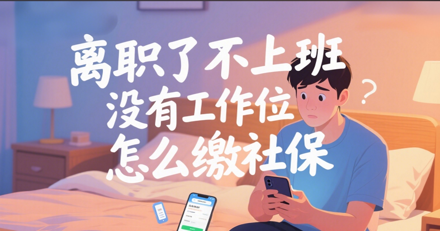 离职了不上班没有工作单位怎么缴社保,自己交一个月多少钱