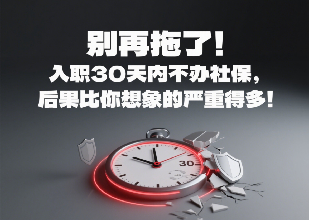 别再拖了!入职30天内不办社保,后果比你想象的严重得多!