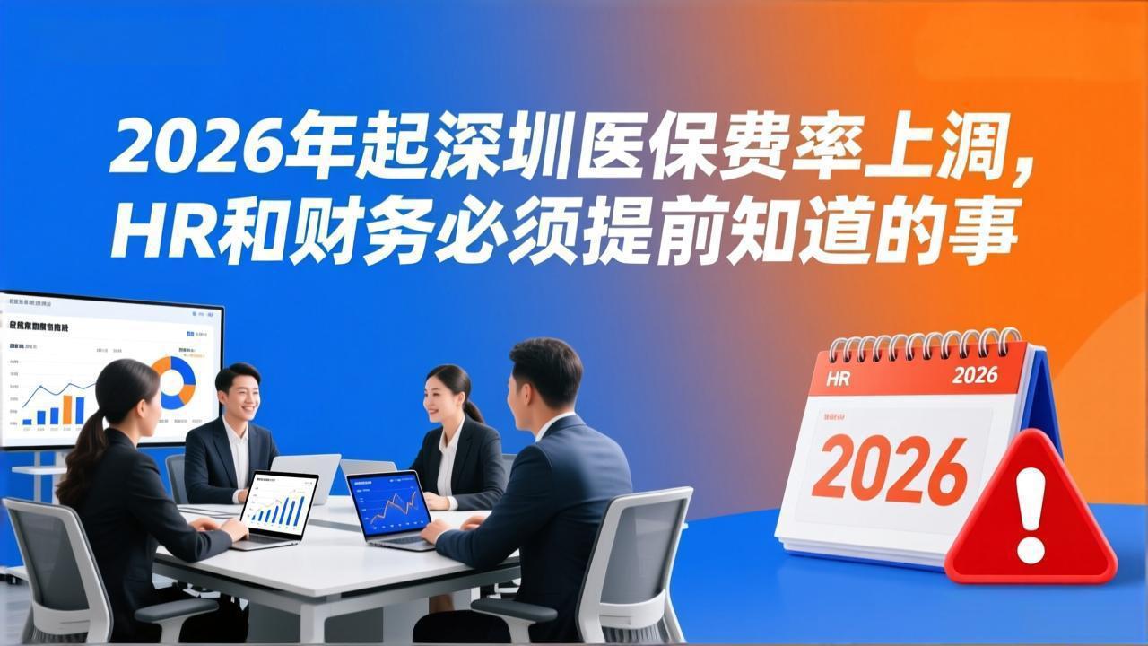 2026年起深圳医保费率上调,HR和财务必须提前知道的事