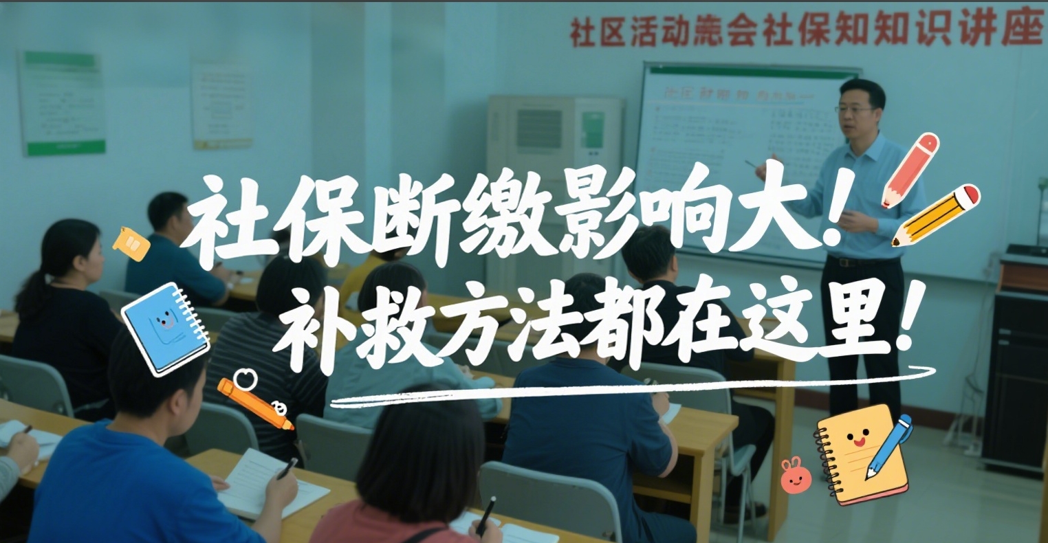 惊! 社保断缴影响大! 补救方法都在这里!