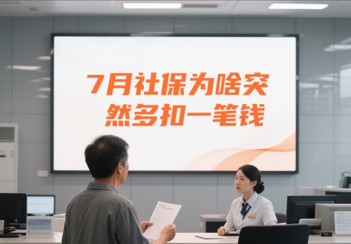 7月社保为啥突然多扣一笔钱？真相在这里！