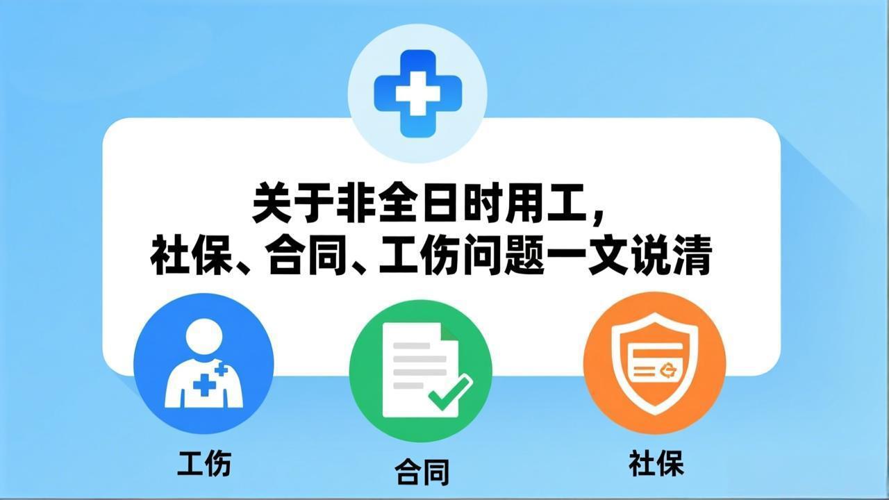 关于非全日制用工，社保、合同、工伤问题一文说清