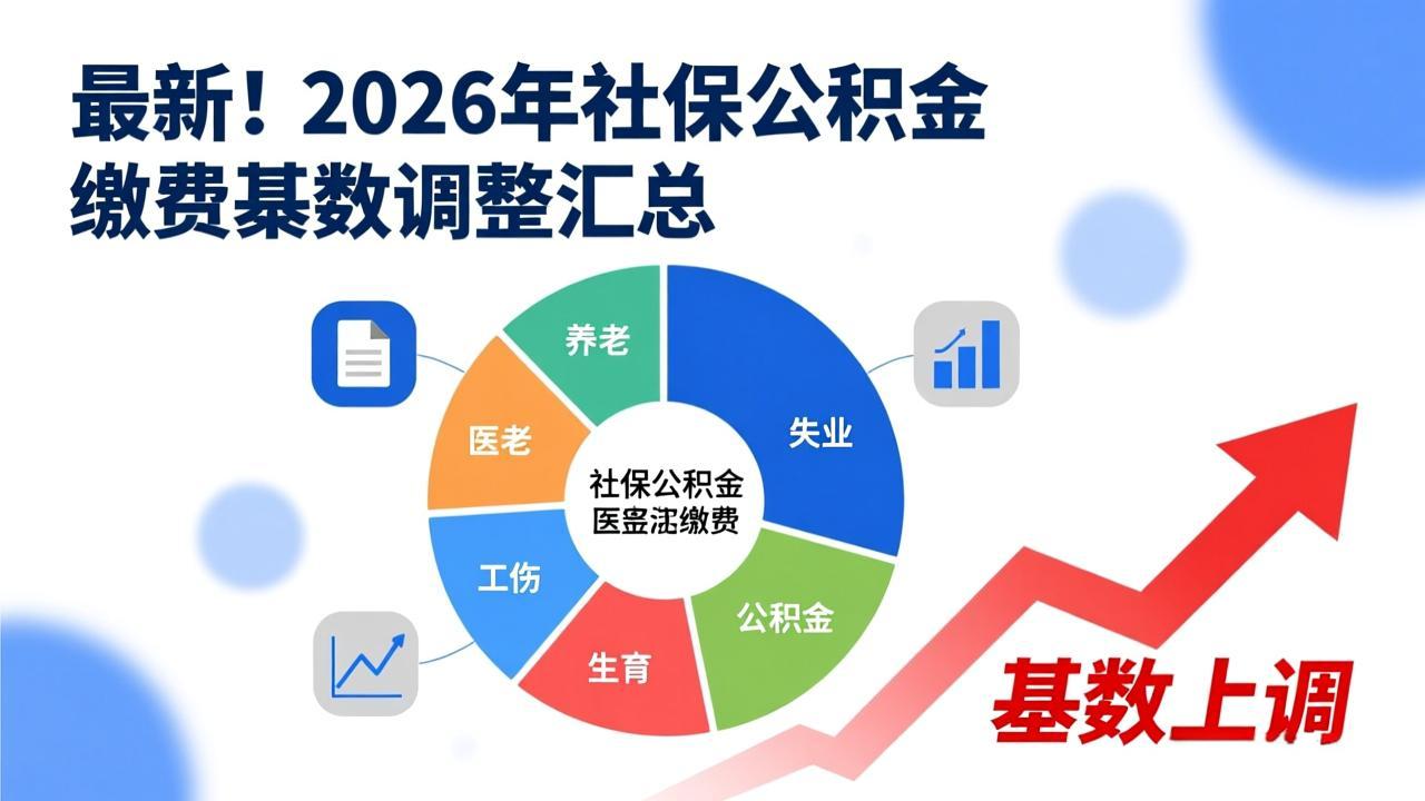 最新！2026年社保公积金缴费基数调整汇总