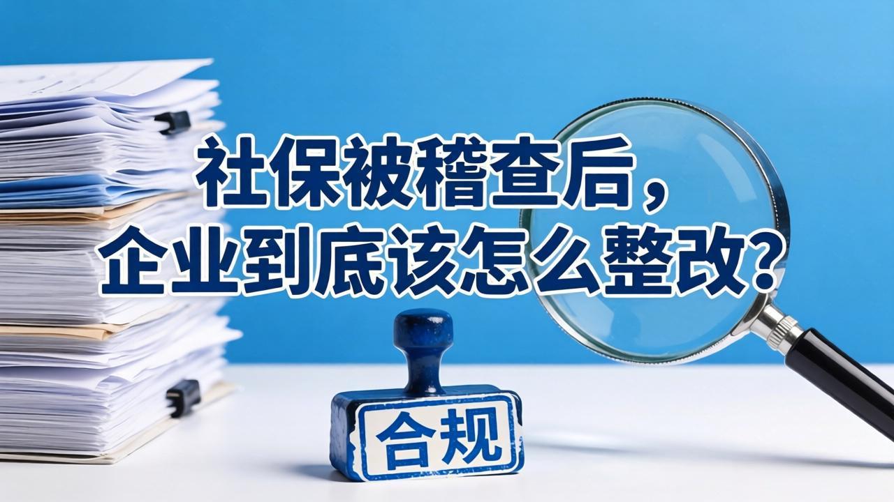 社保被稽查后，企业到底该怎么整改？这才是正确顺序