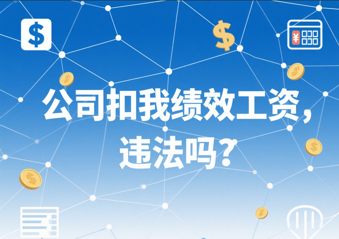 公司扣我绩效工资,违法吗?满足这4个条件才合理合法