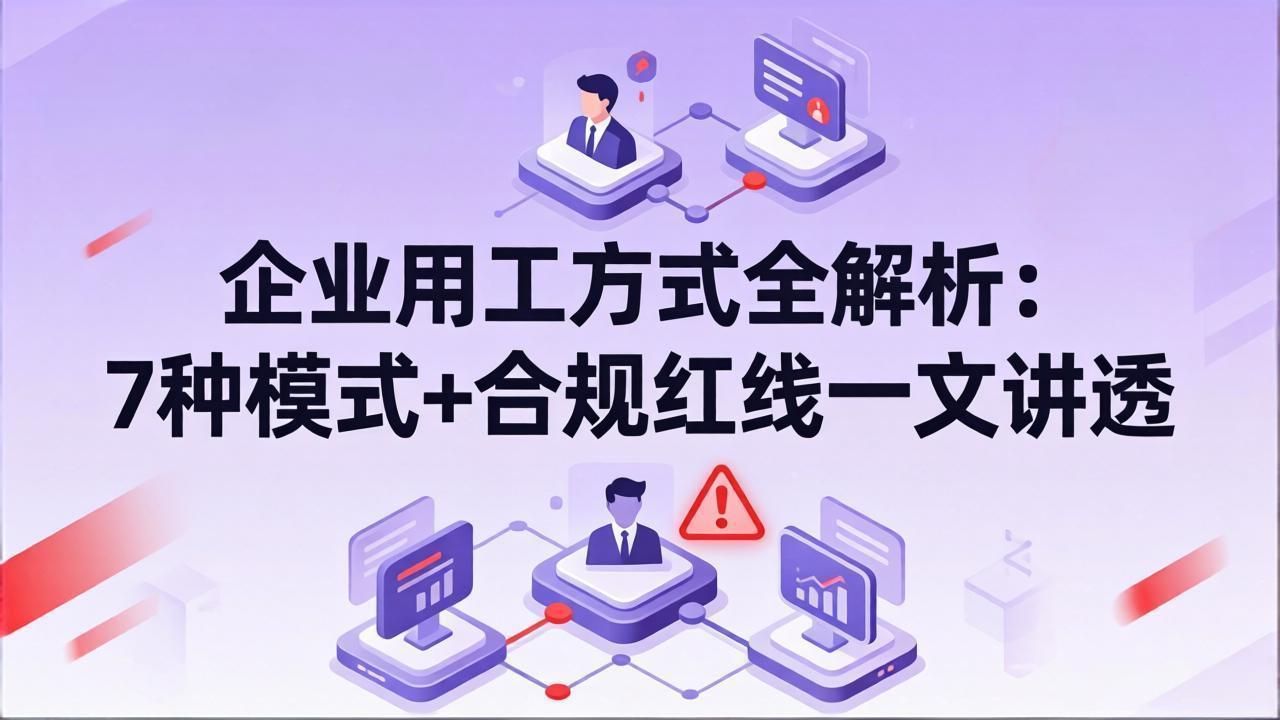 企业用工方式全解析:7种模式+合规红线一文讲透