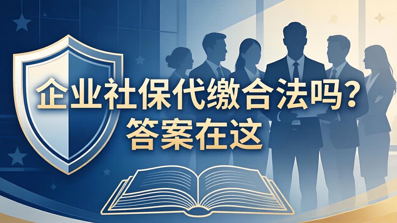企业社保代缴合法吗?答案在这
