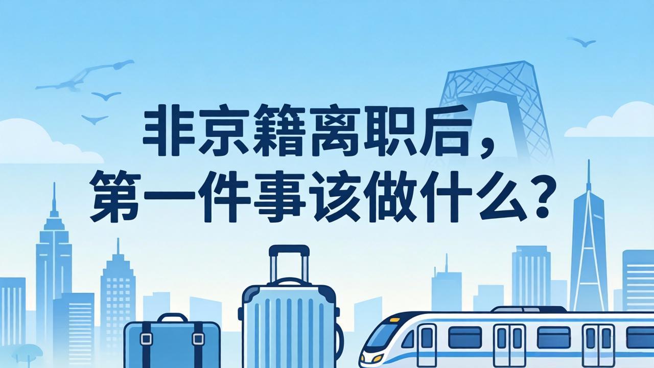 非京籍离职后，第一件事该做什么？社保怎么办？