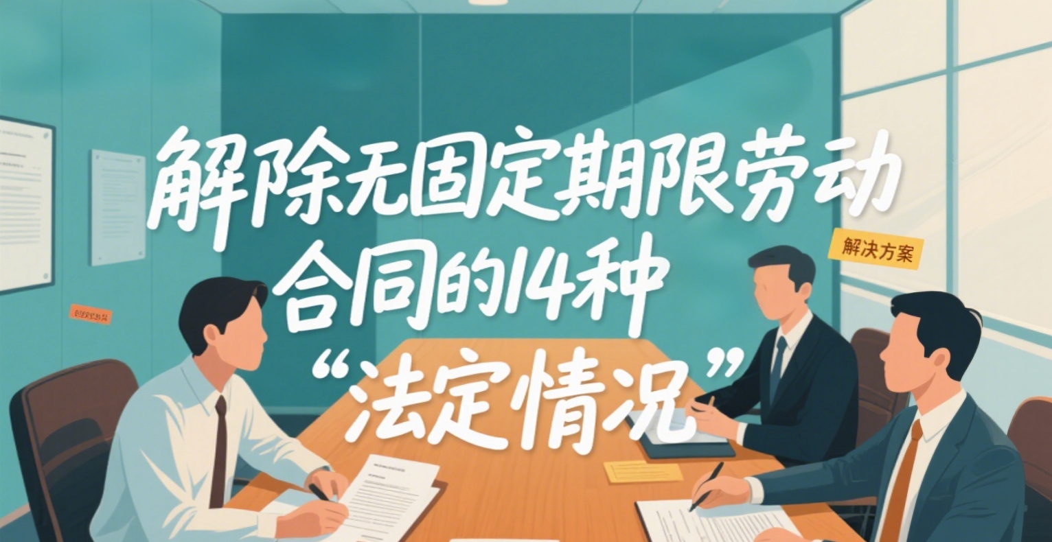 【HR必藏】解除无固定期限劳动合同的14种“法定情况”，用对一个就够了！