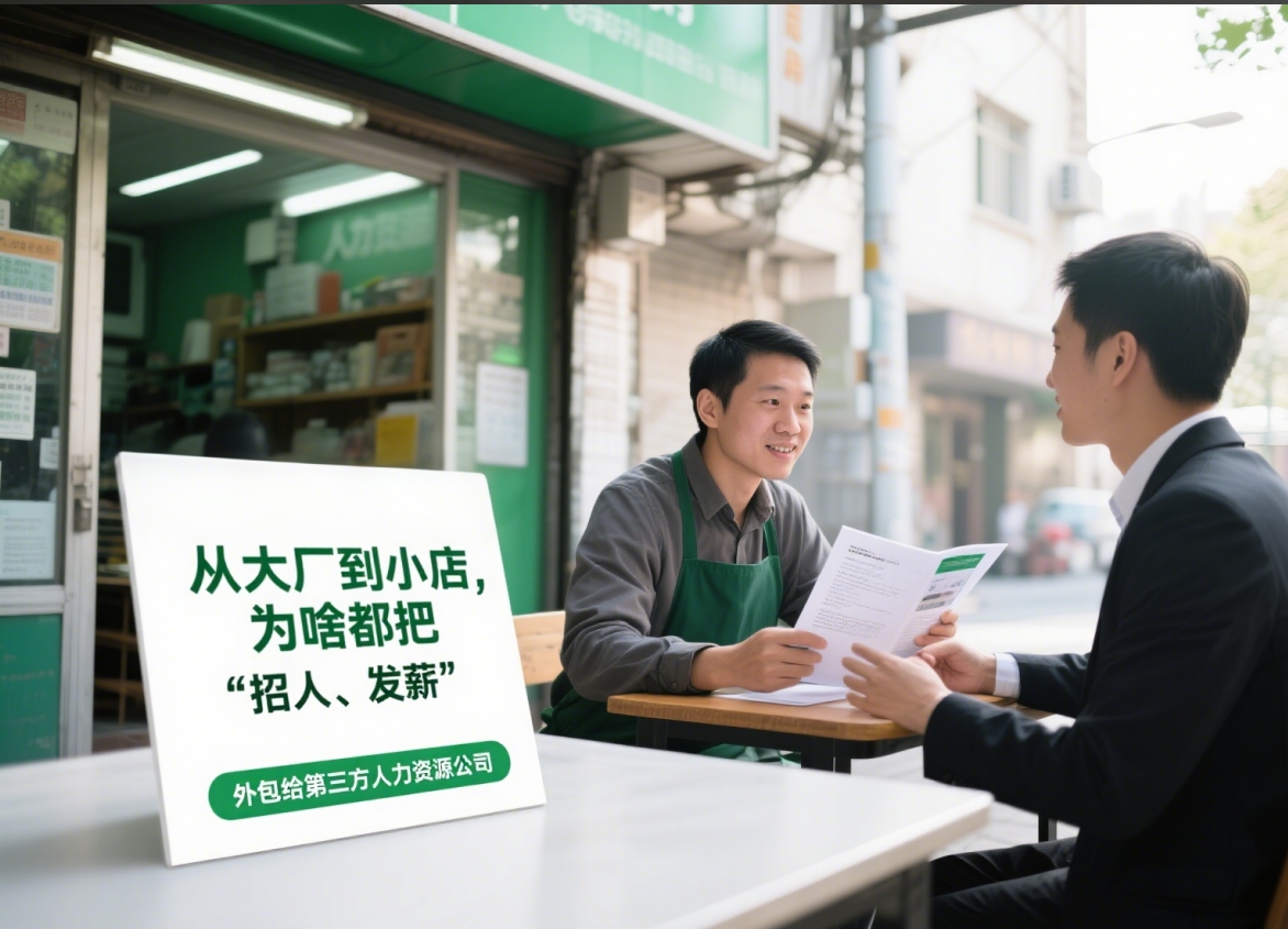 从大厂到小店,为啥都把 “招人、发薪” 外包给第三方人力资源公司