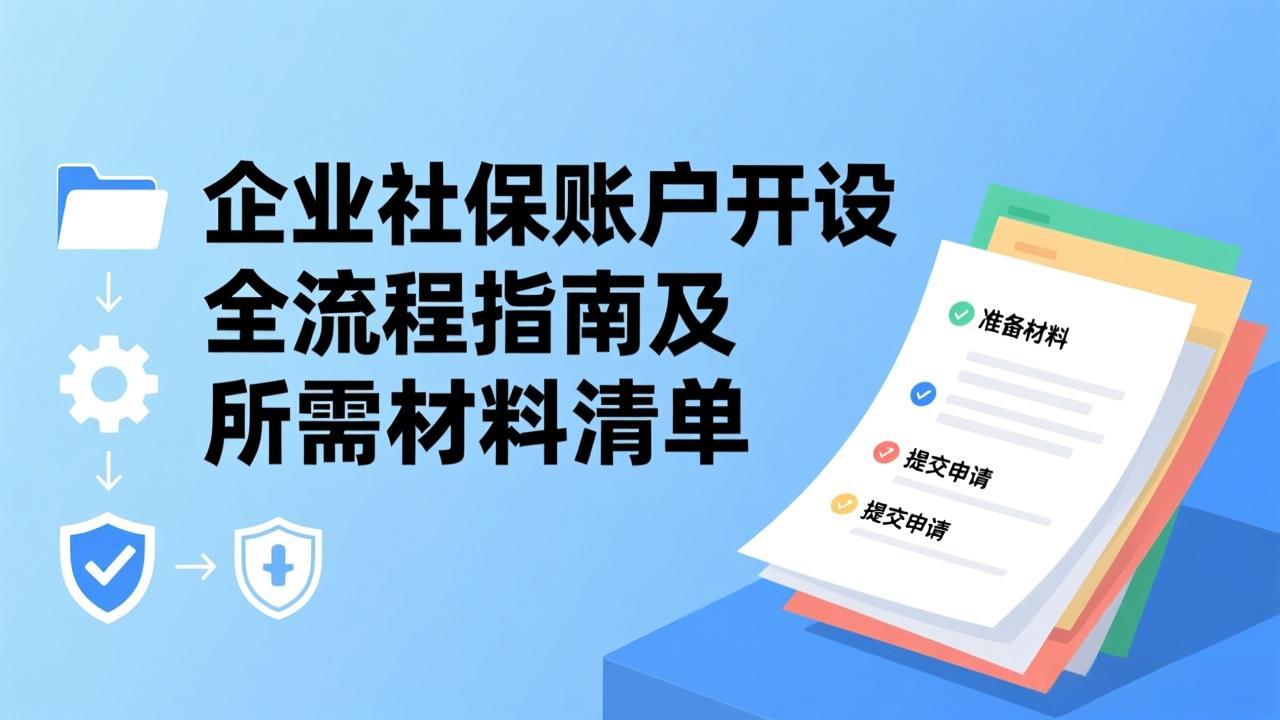 社保科普：企业社保账户开设全流程指南及所需材料清单