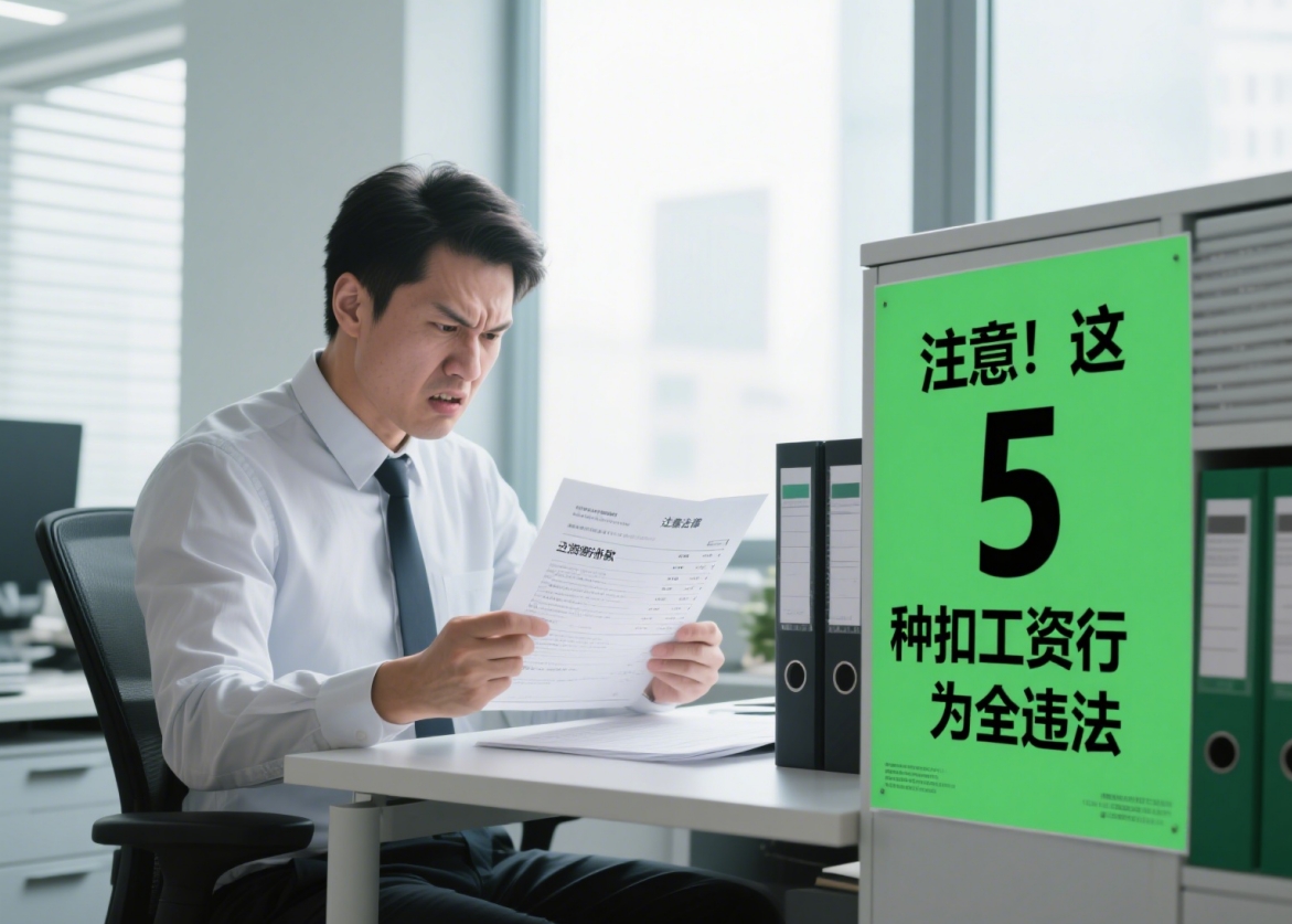 注意!这 5 种扣工资行为全违法,人社局刚明确:企业再这么做,可直接投诉!