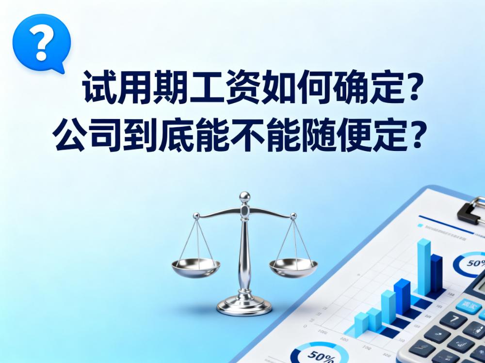 试用期工资如何确定?公司到底能不能随便定?一定要记住这两点
