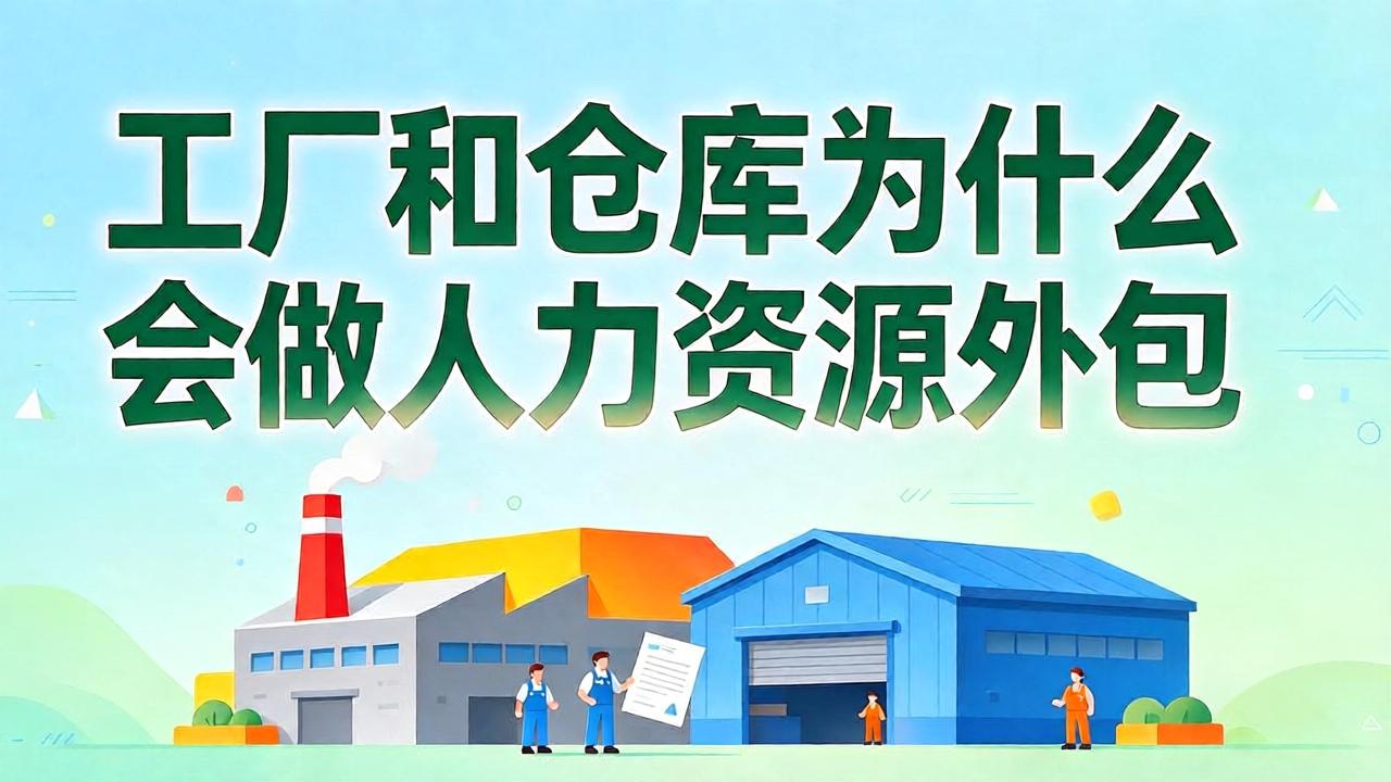 工厂和仓库为什么会做人力资源外包?这几个问题要提前想清楚