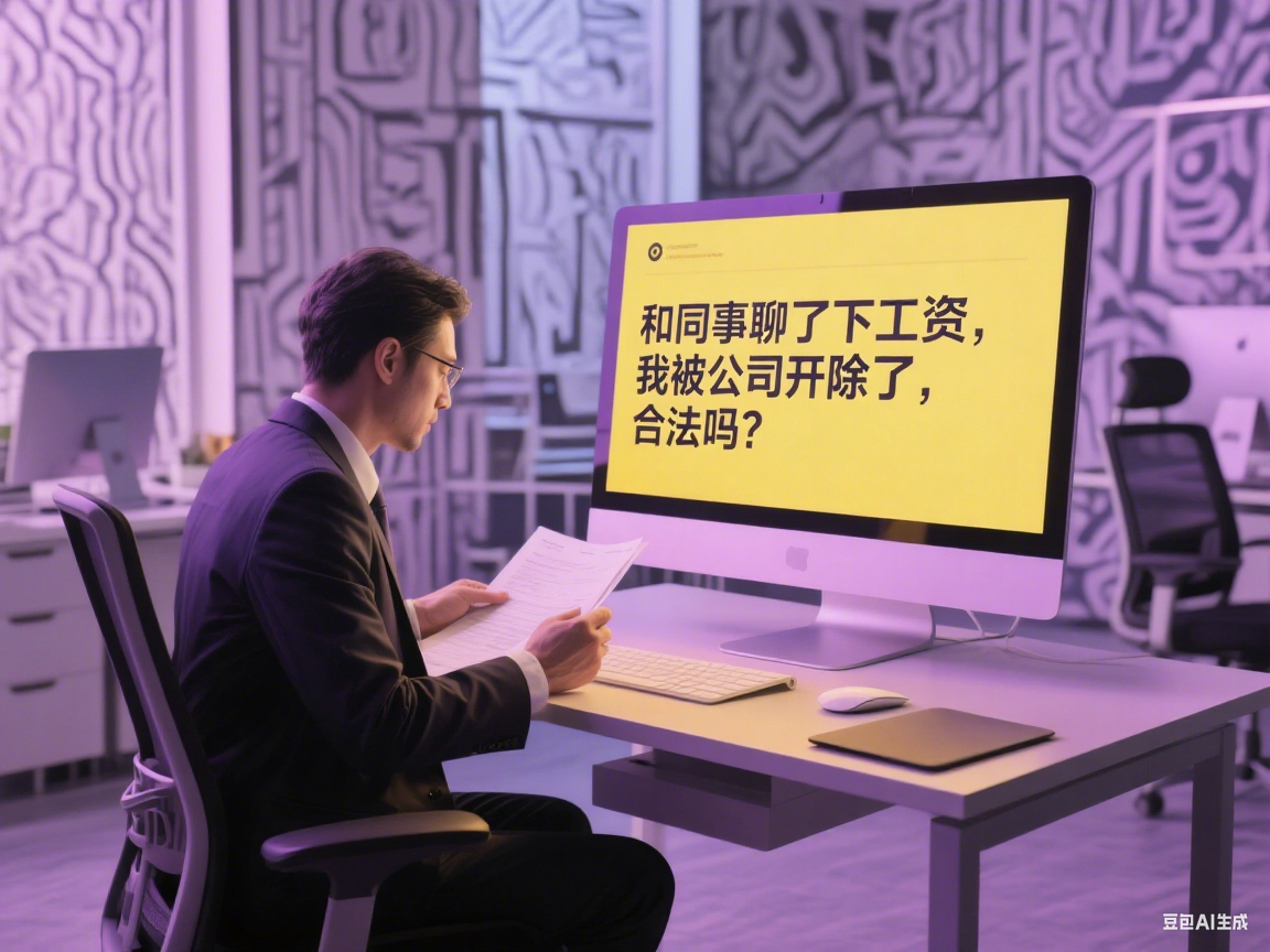 和同事聊了下工资,我被公司开除了……这合法吗?