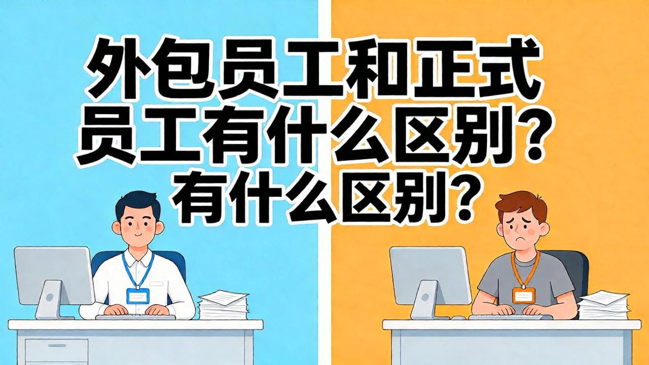 外包员工和正式员工有什么区别？劳动关系、福利待遇与职业发展一次讲清