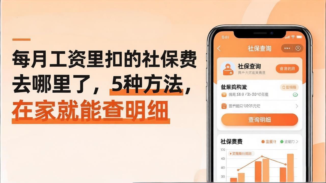每月工资里扣的社保费去哪里了,5种方法,在家就能查明细