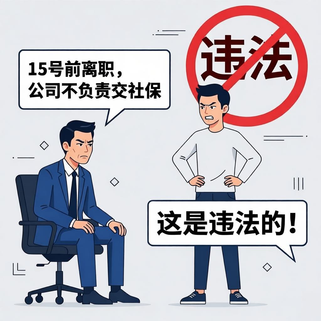 HR注意:15号前离职不给交社保?人社局已明确回复,这是100%违法!