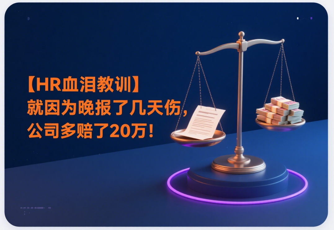 【HR血泪教训】就因为晚报了几天工伤,公司多赔了20万!