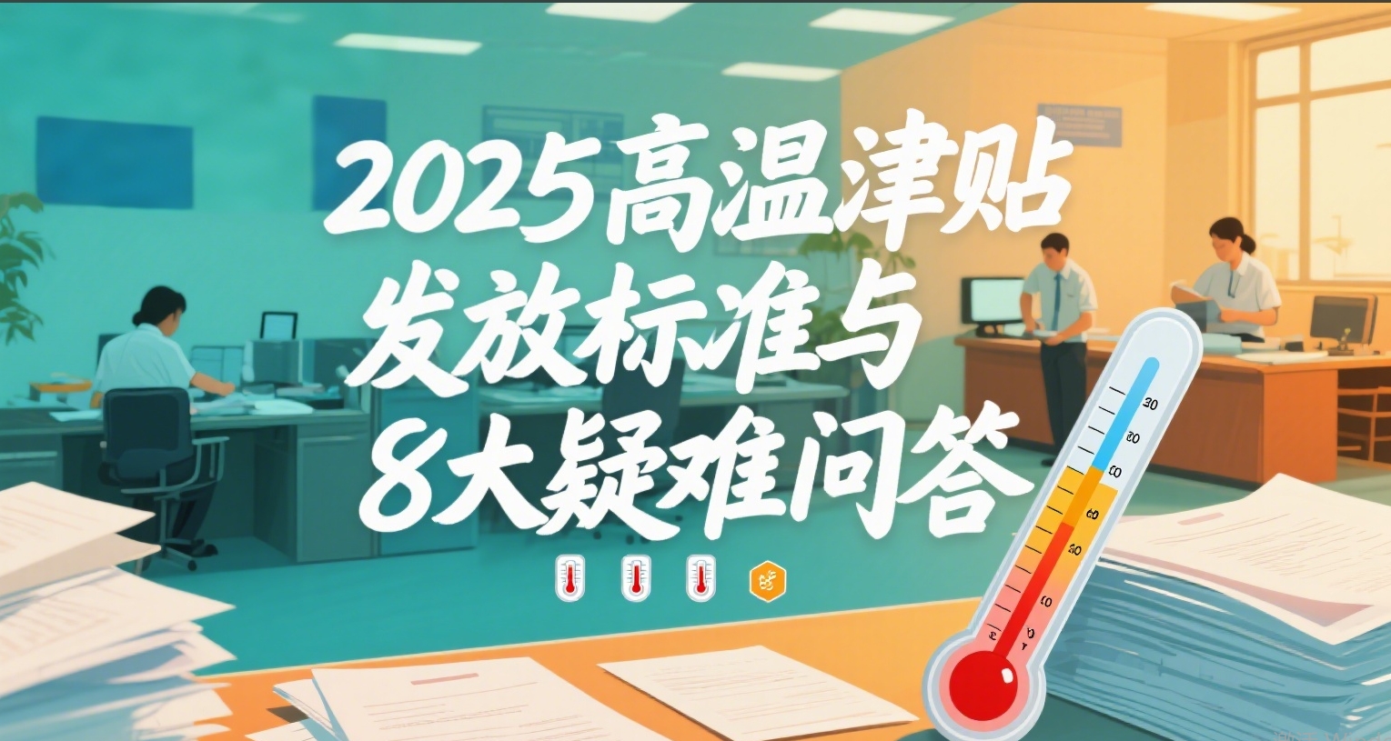 【HR必藏】2025高温津贴发放标准与8大疑难问答,一篇文章全搞定!