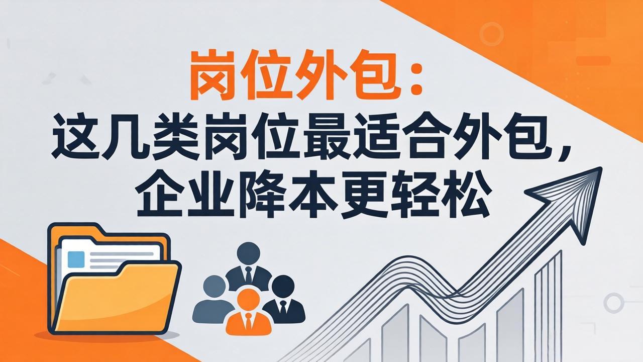 岗位外包：这几类岗位最适合外包，企业降本更轻松