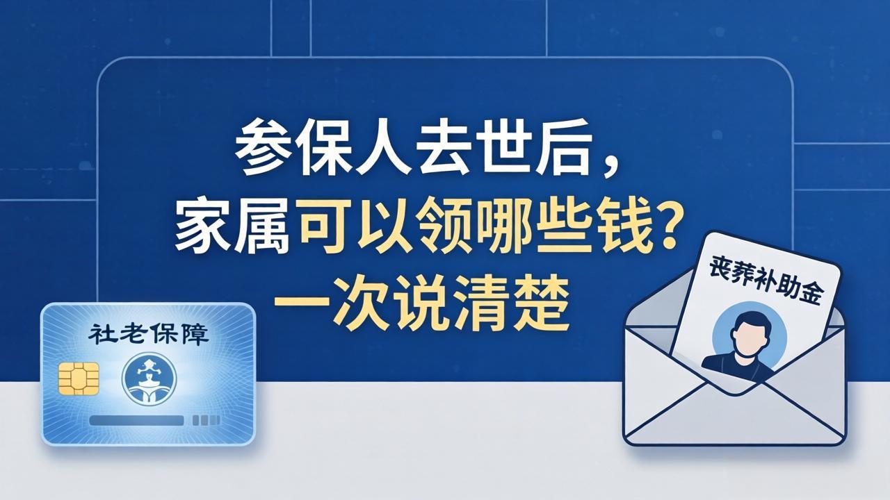 参保人去世后,家属可以领哪些钱?一次说清楚