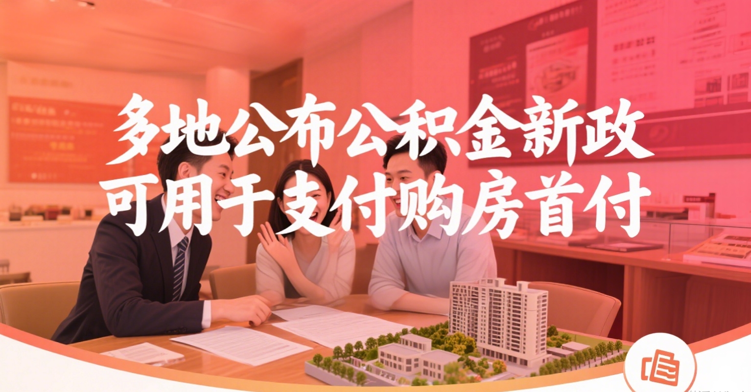 多地公布公积金新政，可用于支付购房首付