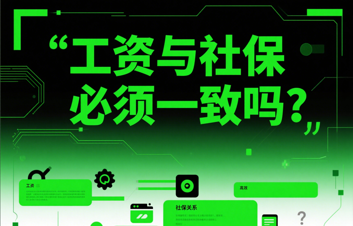 工资与社保必须一致吗?详解薪资、社保缴纳的常见误区与合规要点