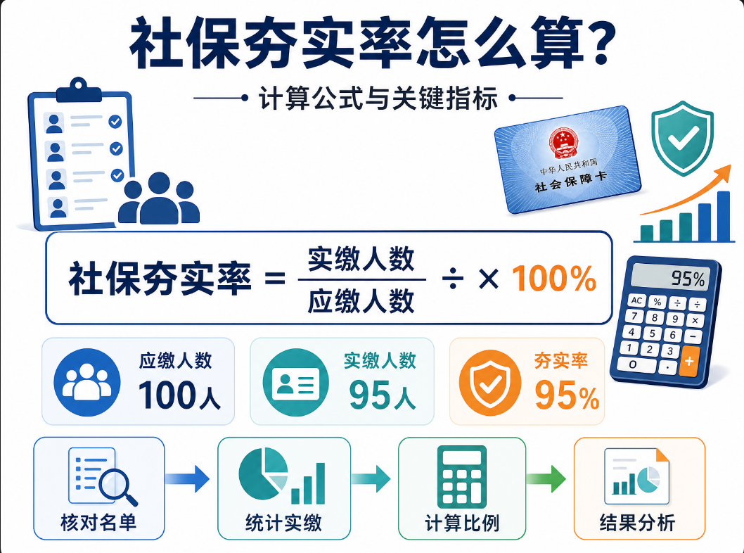 社保夯实率计算
