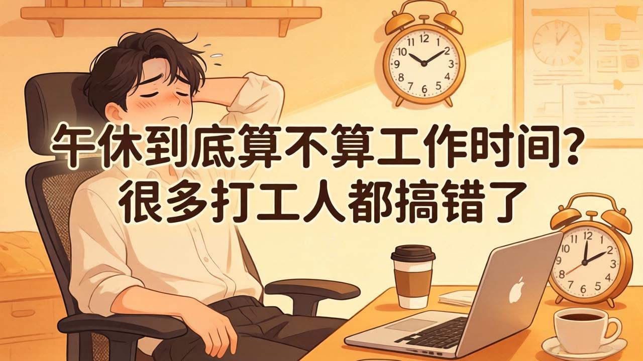 午休到底算不算工作时间？很多打工人都搞错了