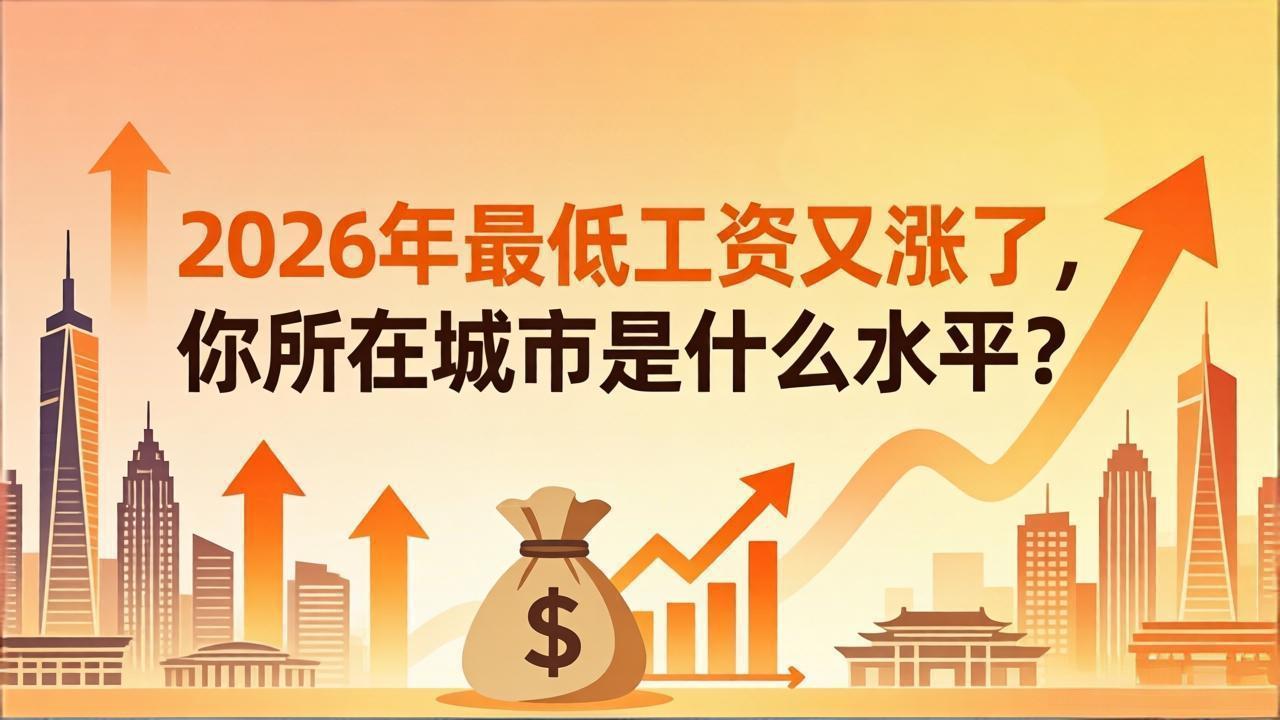 2026年最低工资又涨了,你所在城市是什么水平?
