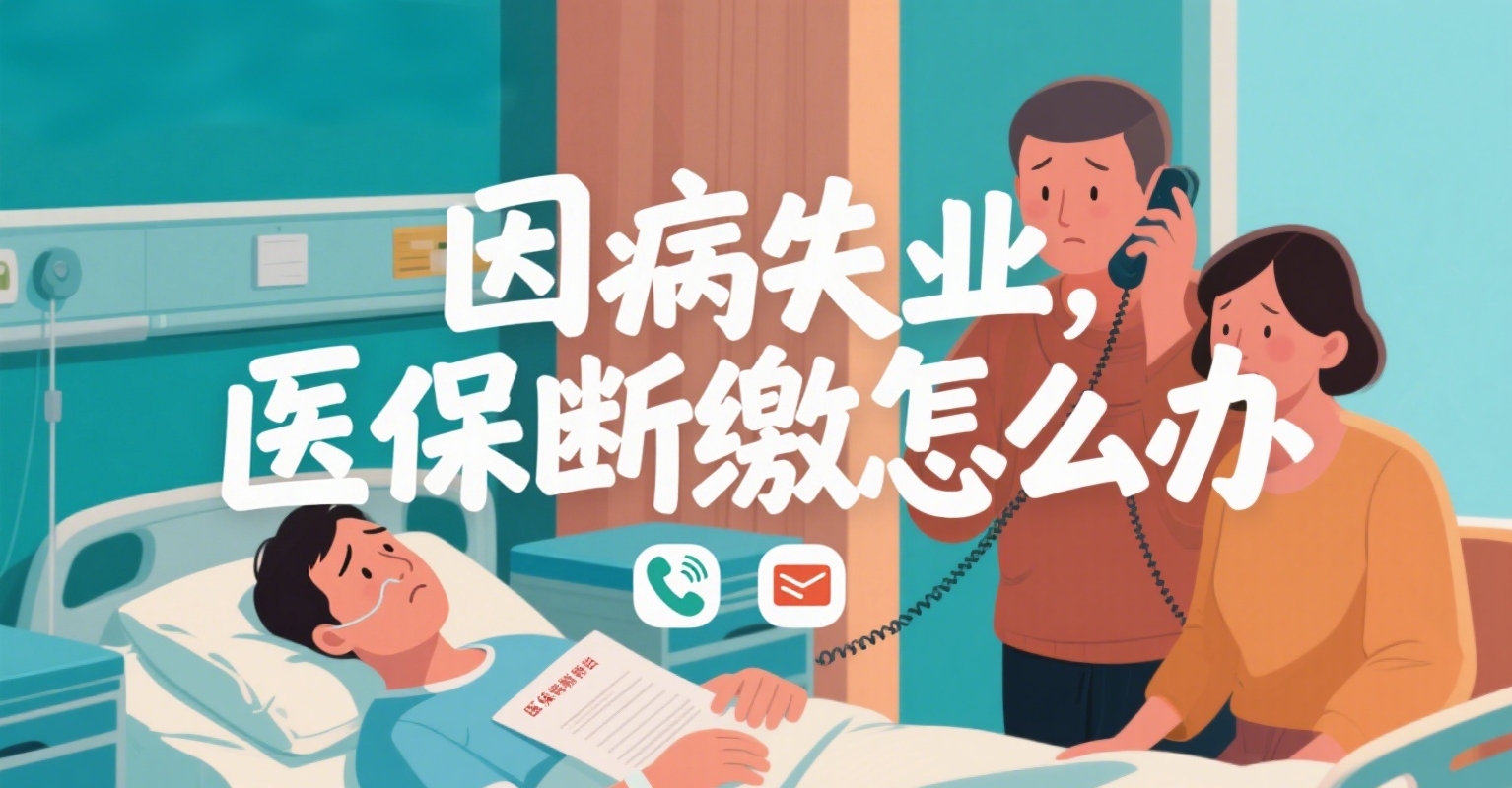 因病失业,医保断缴怎么办?是继续缴纳社保还是买商业险呢