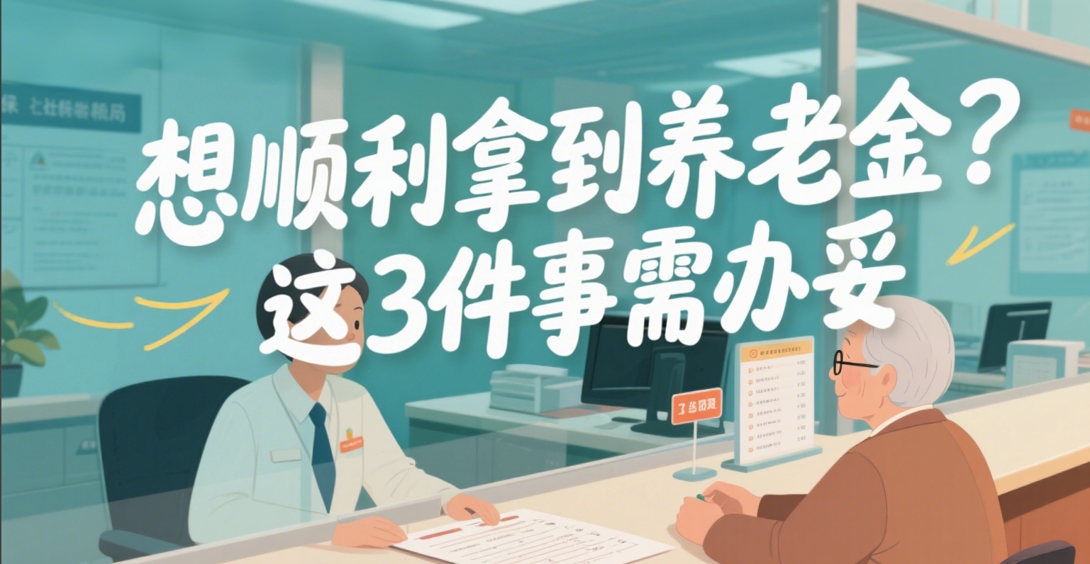 【退休必读】想顺利拿到养老金？这3件事没办妥，一分钱都到不了账！
