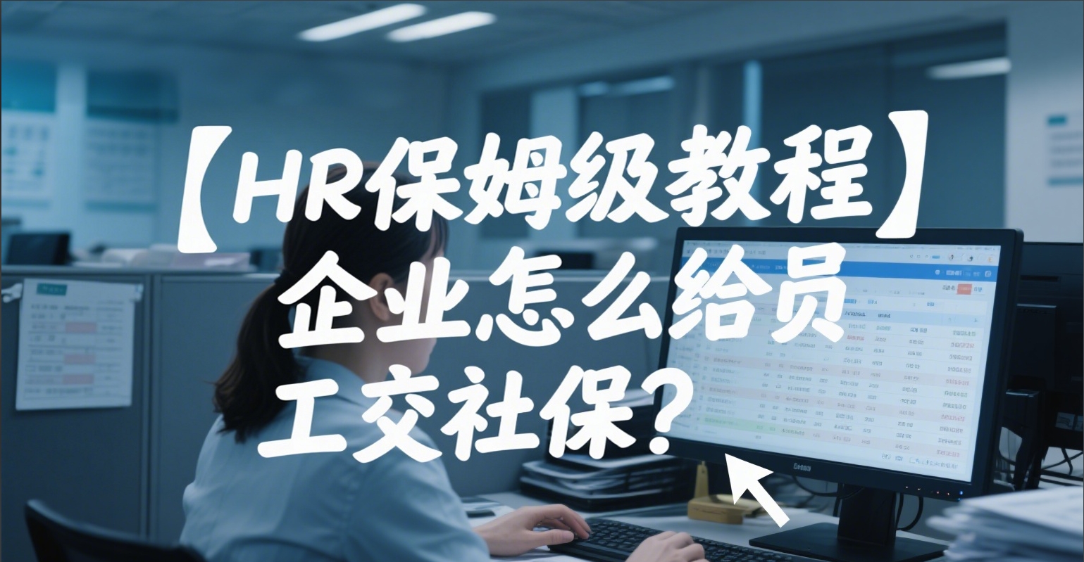 【HR保姆级教程】企业怎么给员工交社保?4个步骤,一篇讲透,告别手忙脚乱!