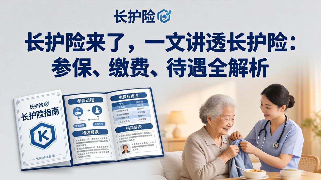 长护险来了,一文讲透长护险:参保、缴费、待遇全解析