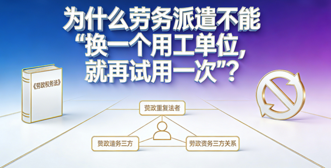 为什么劳务派遣不能“换一个用工单位，就再试用一次”？