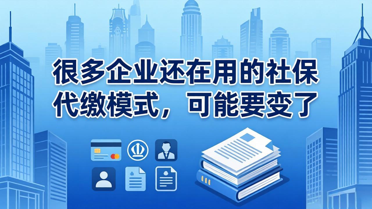 很多企业还在用的社保代缴模式，可能要变了